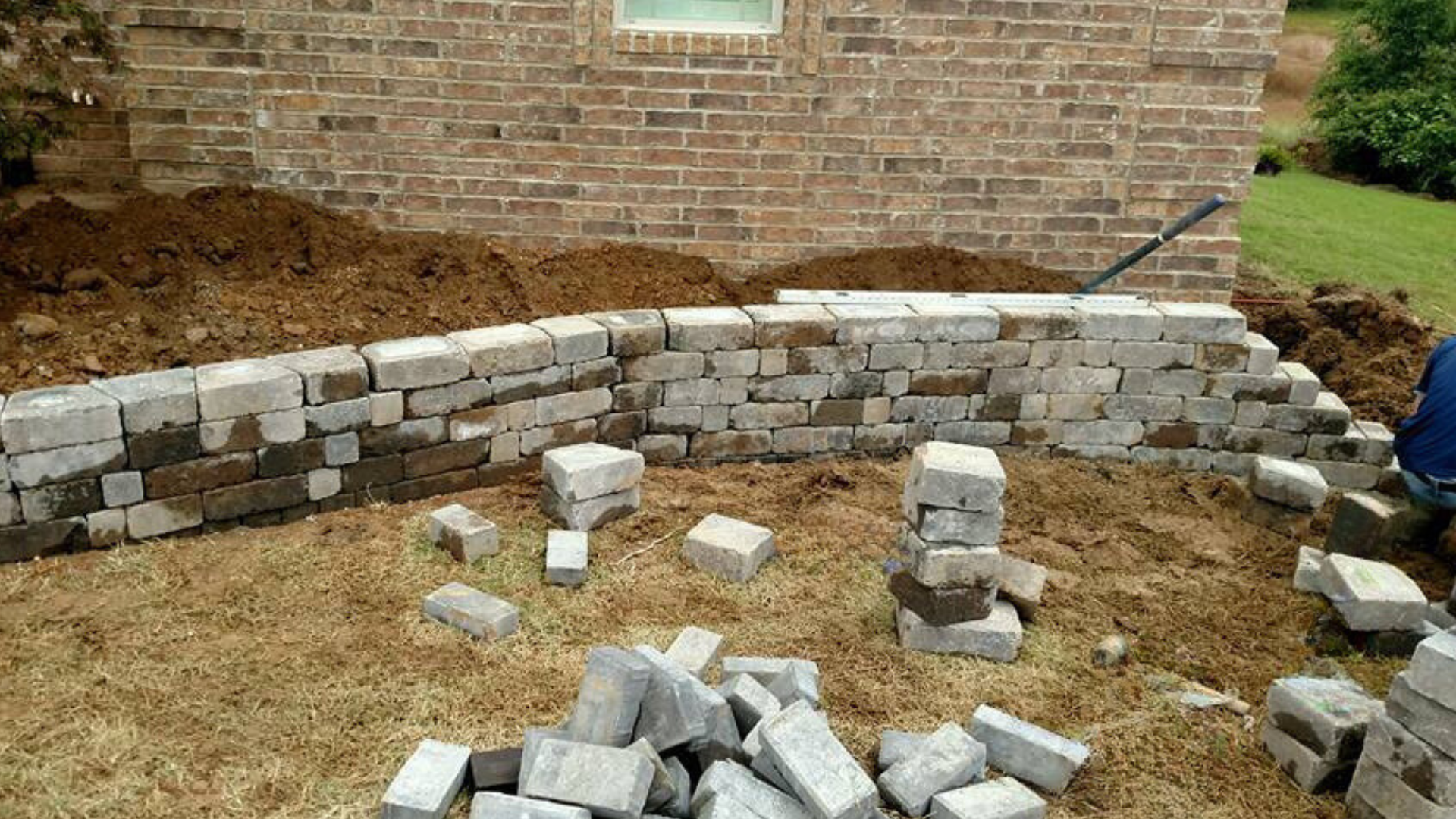 Retaining Wall Installation