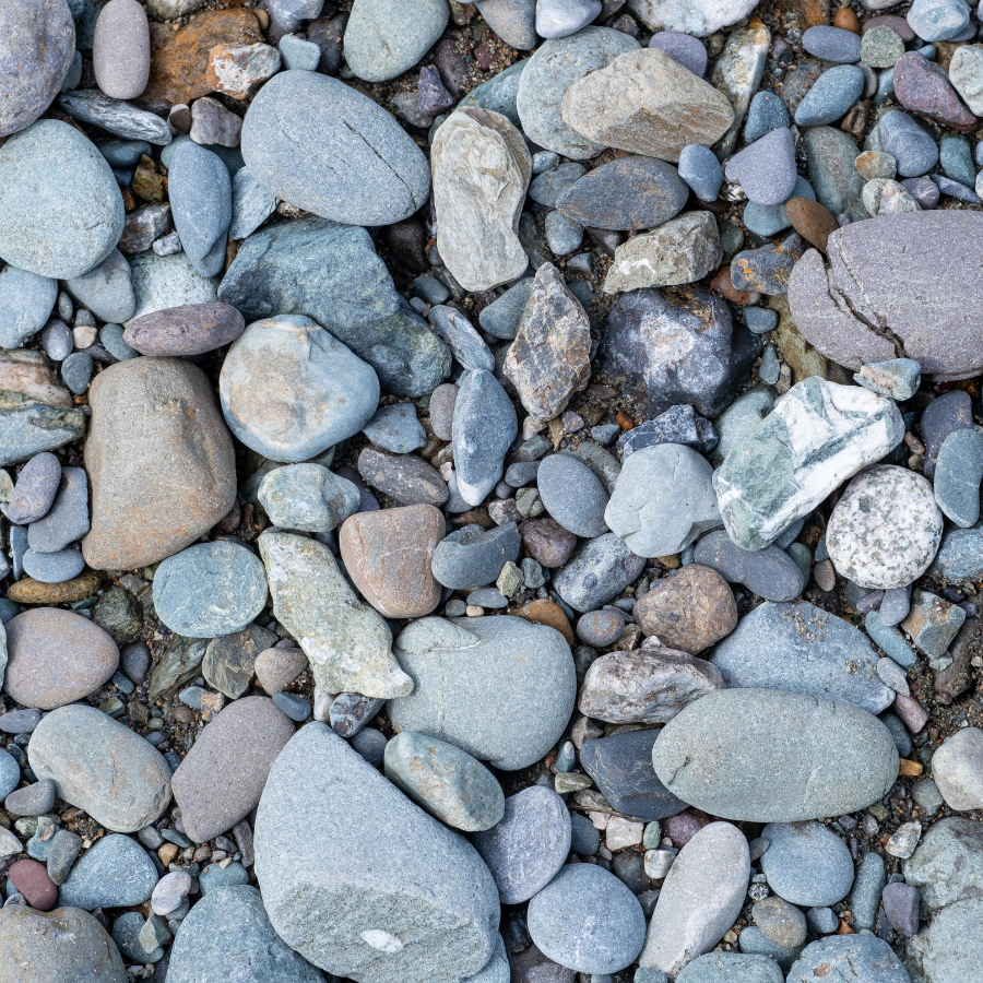 River Rock Installation